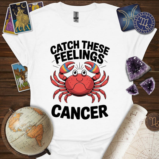Printify T-Shirt White / S Catch These Feelings T-Shirt