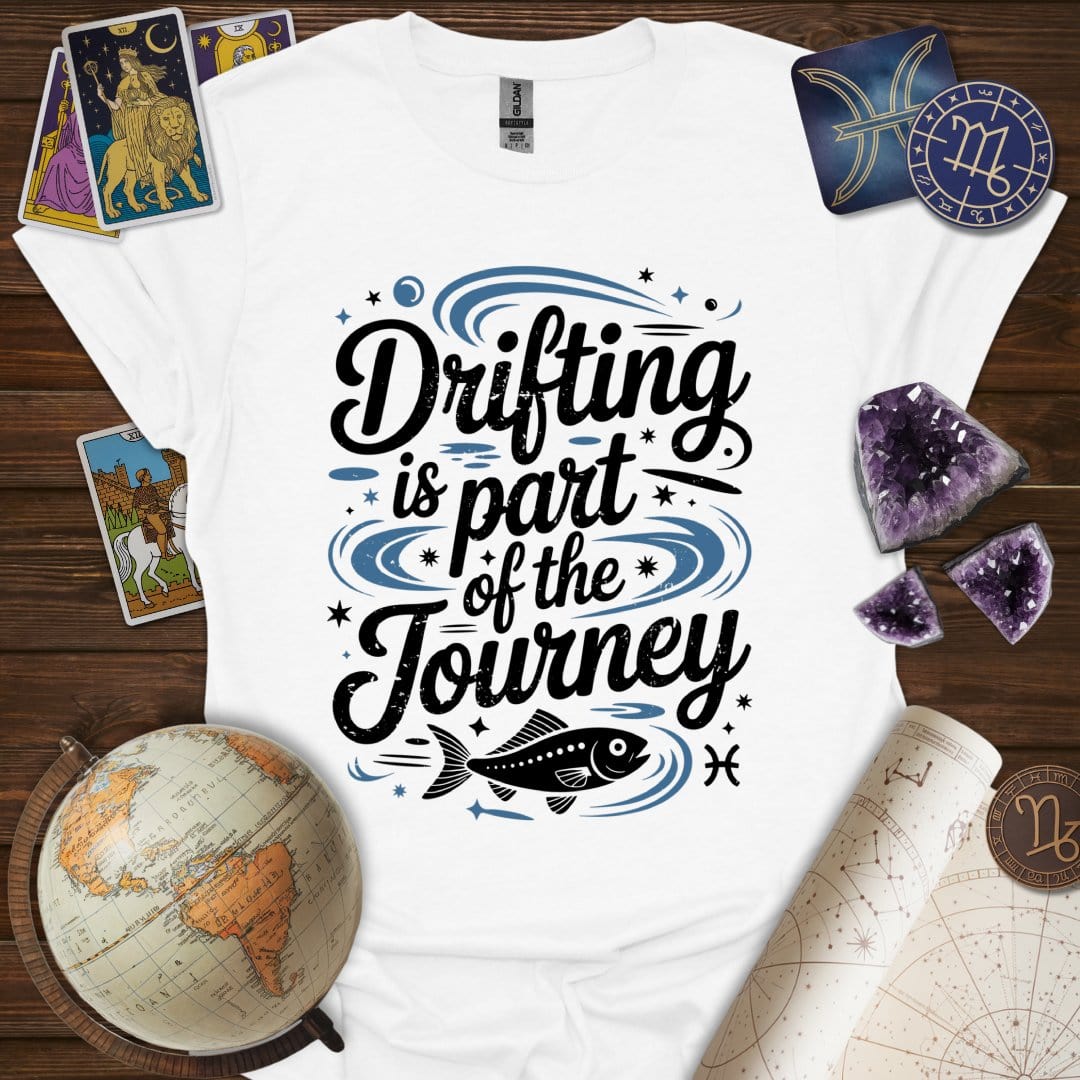 Printify T-Shirt White / S Pisces Drifting Journey T-Shirt