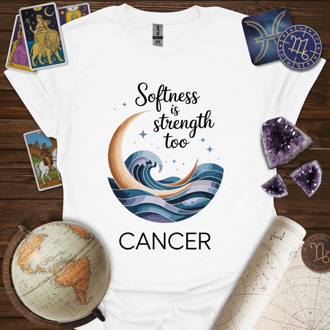 Printify T-Shirt White / S Softness is Strength T-Shirt