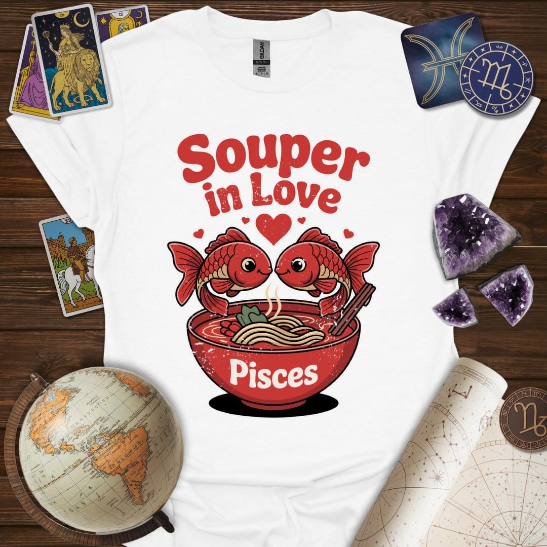 Printify T-Shirt White / S Souper In Love T-Shirt
