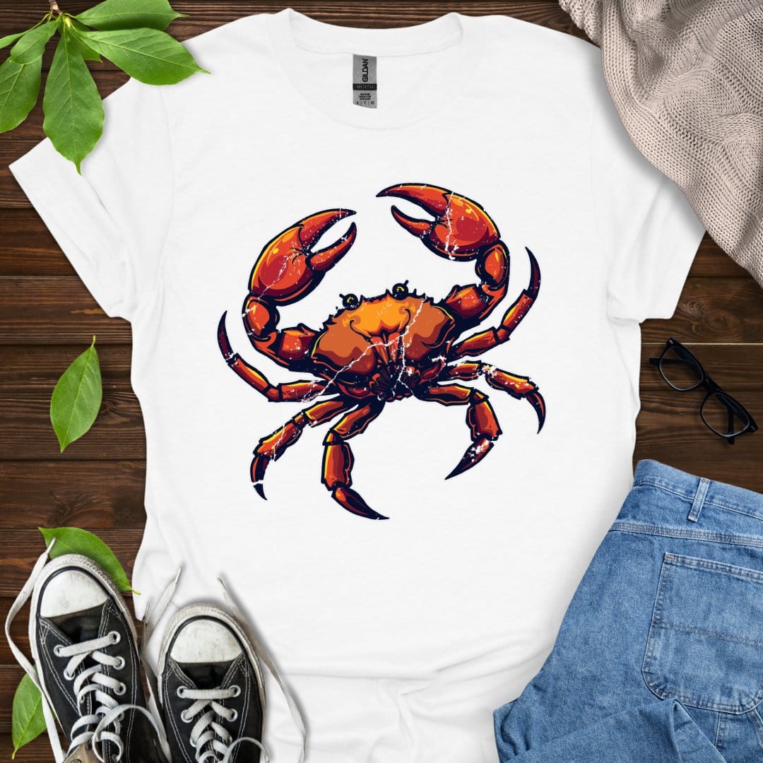 Printify T-Shirt White / XS Cancer - Graphic