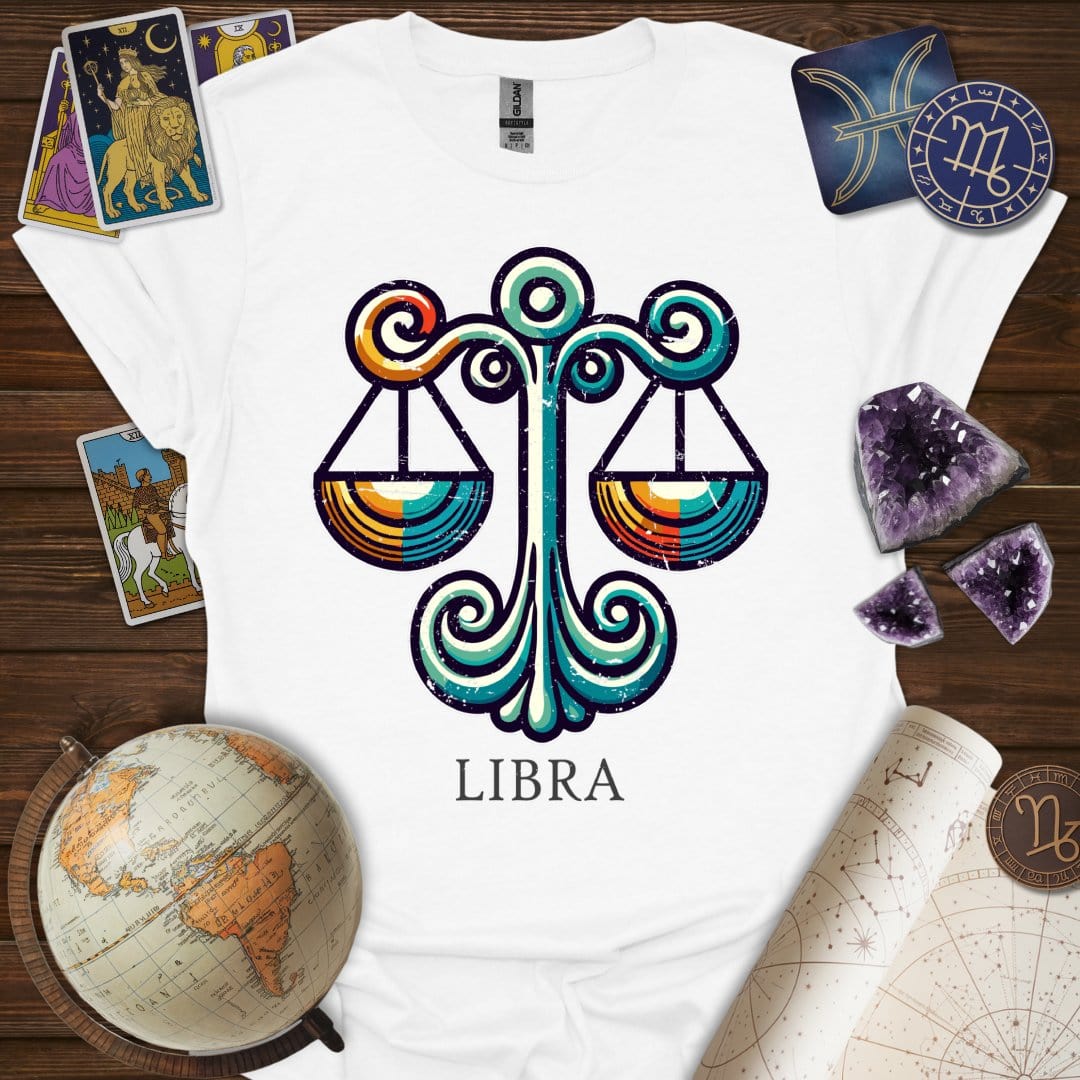 Printify T-Shirt White / XS Libra Icon T-Shirt