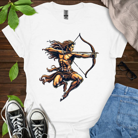 Printify T-Shirt White / XS Sagittarius - Graphic