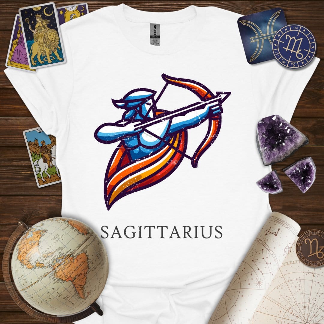 Printify T-Shirt White / XS Sagittarius Icon T-Shirt