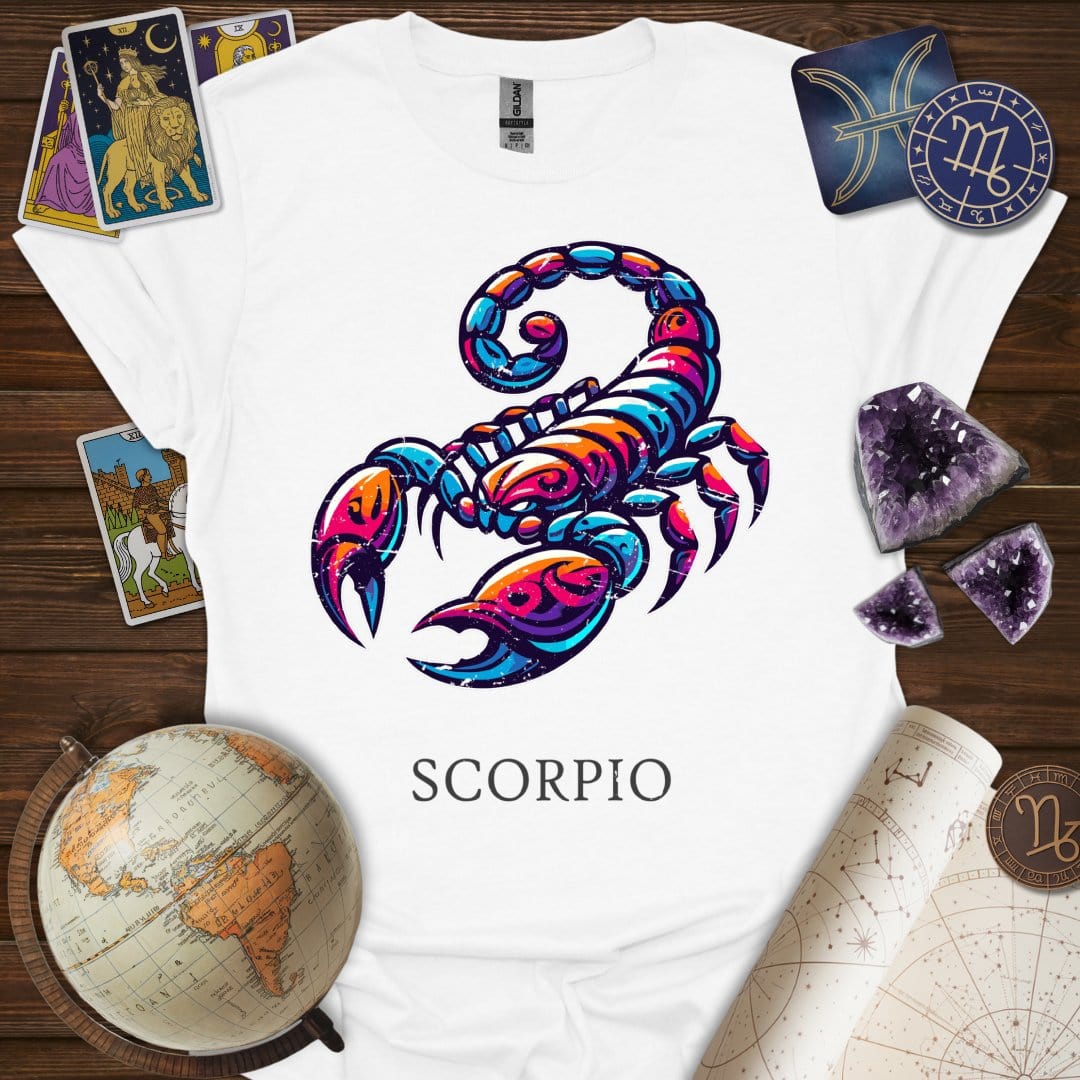 Printify T-Shirt White / XS Scorpio Icon T-Shirt