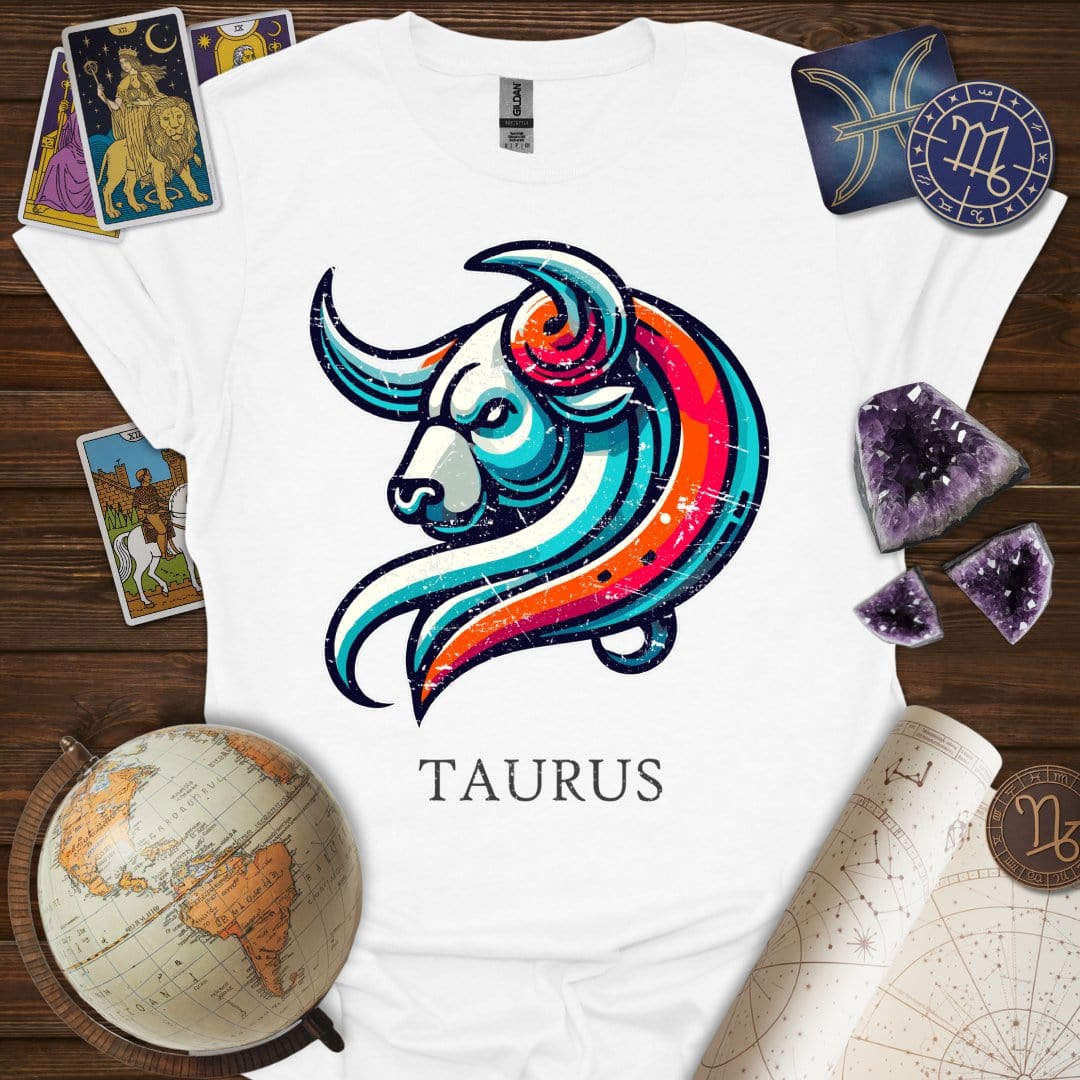 Printify T-Shirt White / XS Taurus Icon T-Shirt