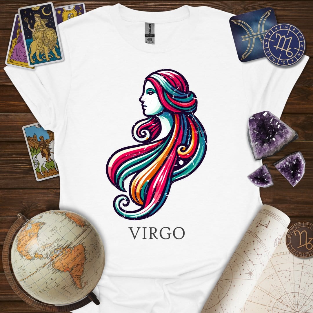 Printify T-Shirt White / XS Virgo Icon T-Shirt