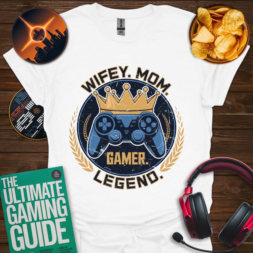 Printify T-Shirt White / XS Wifey. Mom. Legend.